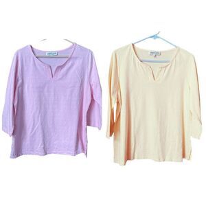 Set of 2 Liberty Lane size large tops.